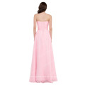 Grace Karin Strapless Sweetheart Andar Comprimento Pink Long Chiffon Casamentos Bridesmaid Dress Patterns CL6107-2 #